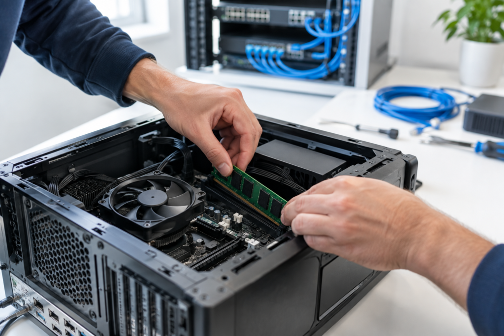 Serwis podzespołów komputera PC